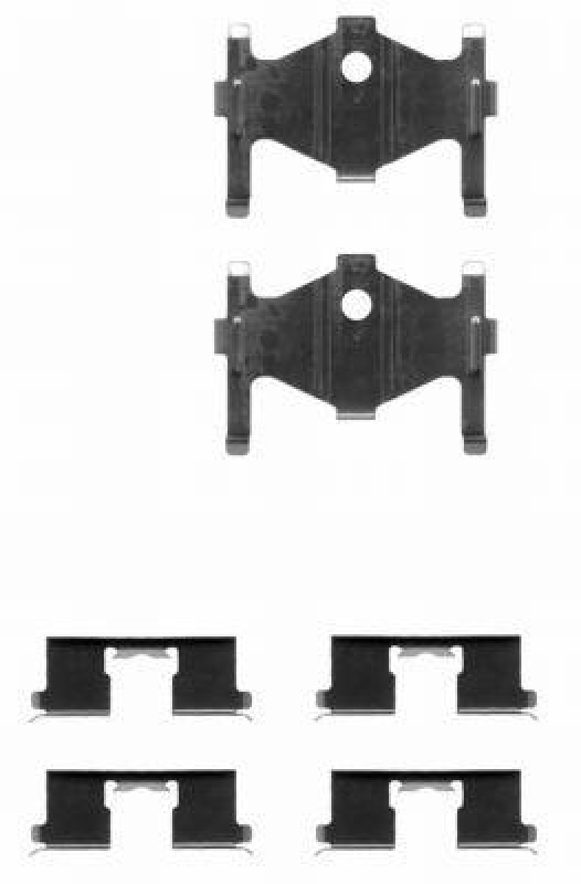 HELLA 8DZ 355 202-521 Zubehörsatz Scheibenbremsbelag