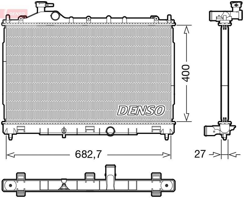 DENSO DRM45058 Kühler MITSUBISHI ECLIPSE CROSS (GK_) 1.5 T-Mivec (17-)