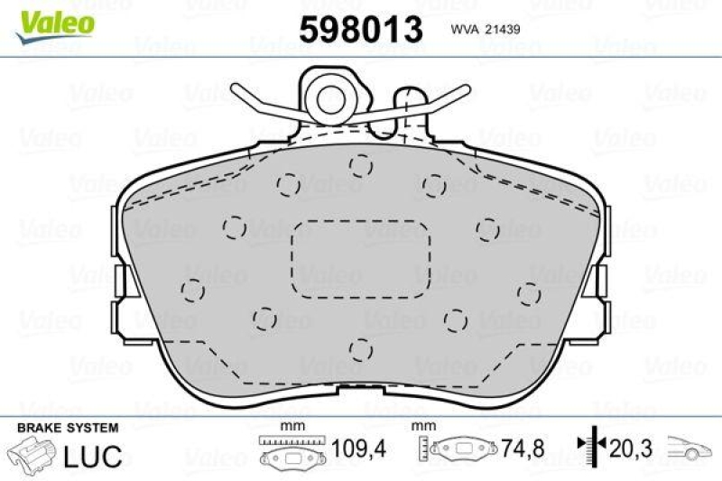 VALEO 598013 SBB-Satz PREMIUM