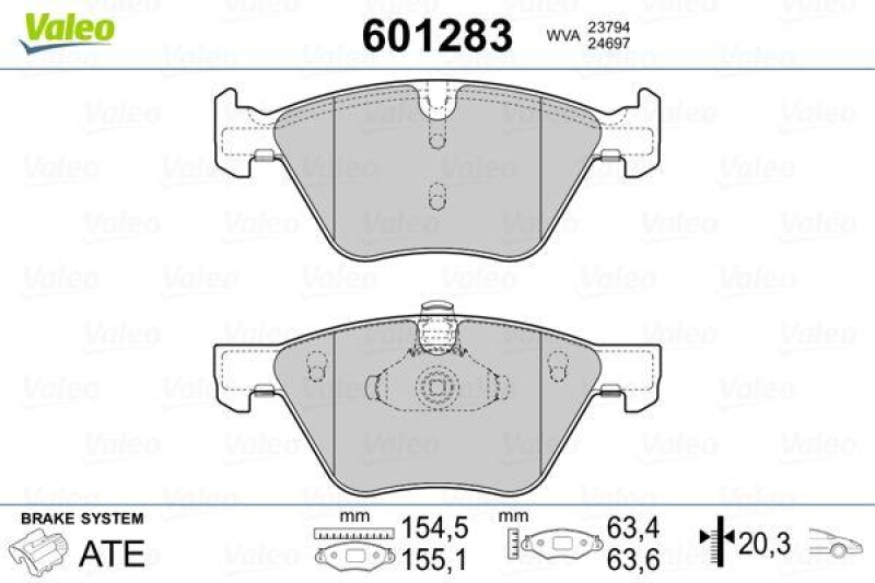 VALEO 601283 SBB-Satz PREMIUM