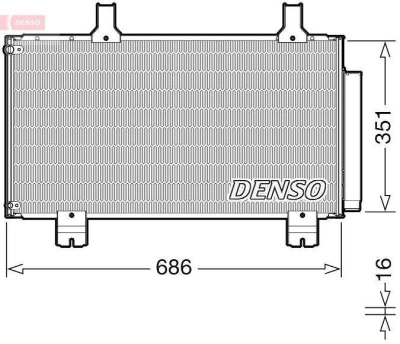 DENSO DCN40028 Kondensator A/C HONDA ACCORD VIII (CU) 2.0 i 2.0 (00-15)