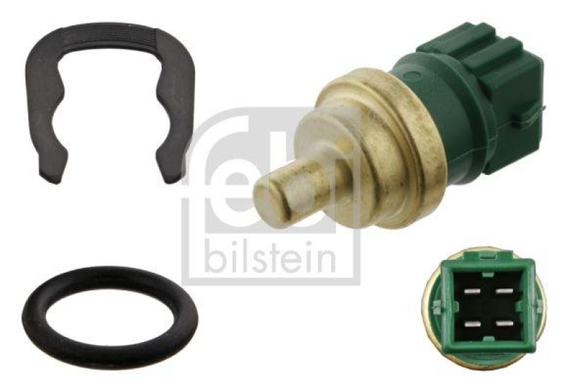 FEBI BILSTEIN 31539 Kühlmitteltemperatursensor mit Dichtung und Haltefeder für VW-Audi