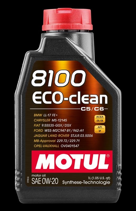 MOTUL 110724 Motoröl 8100 ECO-Clean 0W-20 Kanister 1L