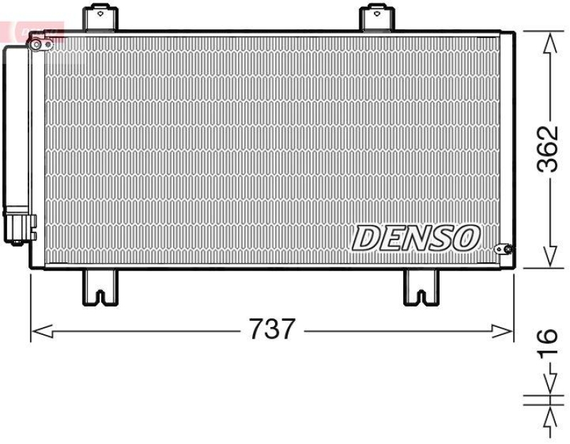 DENSO DCN40029 Kondensator A/C HONDA JAZZ IV (GK_) 1.3 (15-)