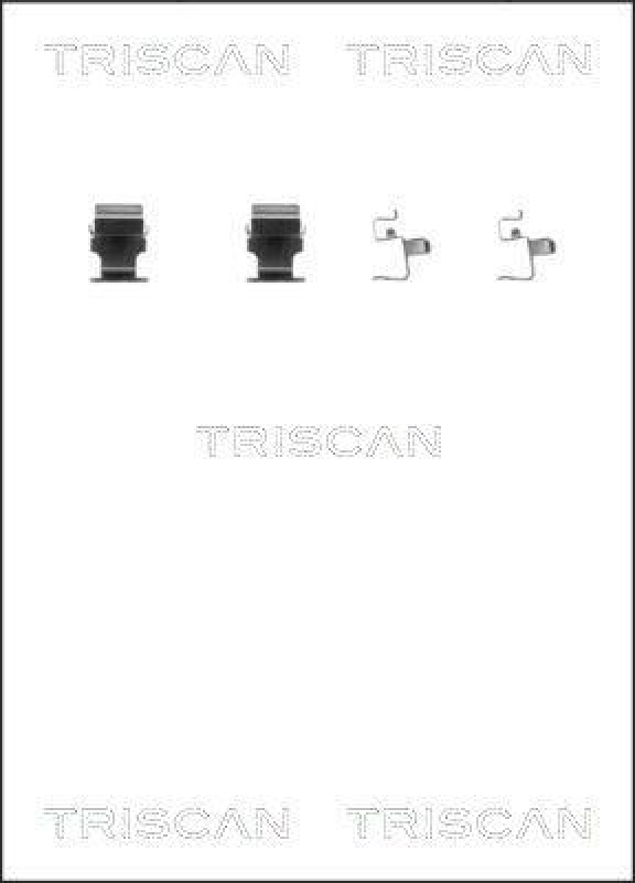 TRISCAN 8105 421590 Montagesatz, Scheibenbremsbelag für Mitsubishi, Peugeot