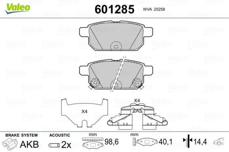 VALEO 601285 SBB-Satz PREMIUM