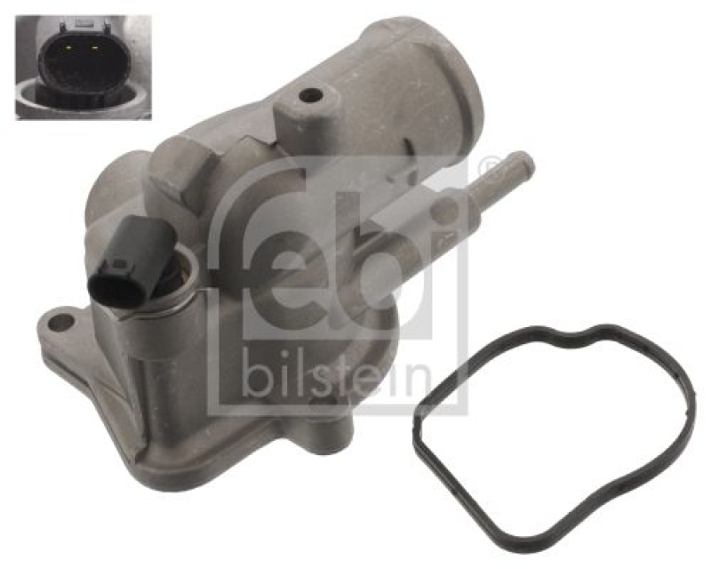 FEBI BILSTEIN 102115 Thermostat mit Gehäuse, Dichtung und Temperaturschalter für Mercedes-Benz