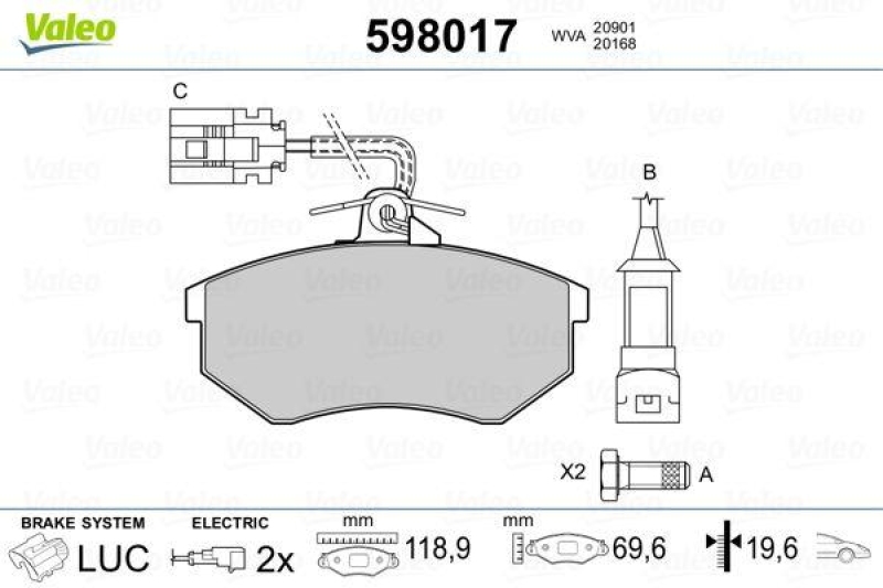 VALEO 598017 SBB-Satz PREMIUM