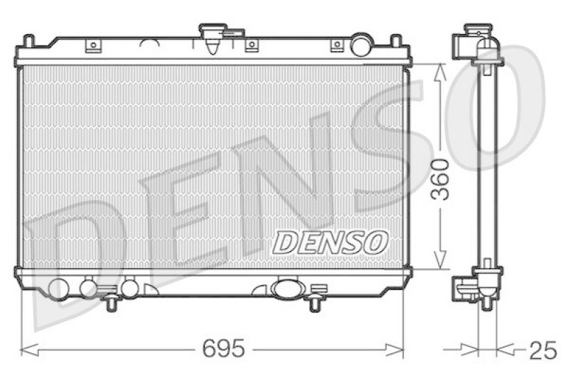 DENSO DRM46014 Kühler NISSAN ALMERA TINO (V10) 2.2 Di (2000 - )