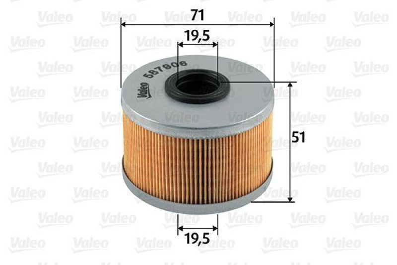 VALEO 587906 Kraftstofffilter, Diesel