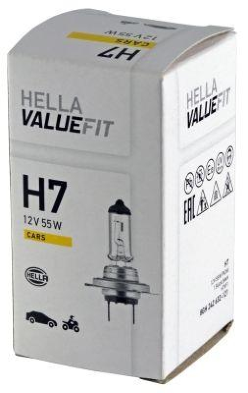 HELLA 8GH 242 632-121 Glühleuchte 12V H7 PX26d