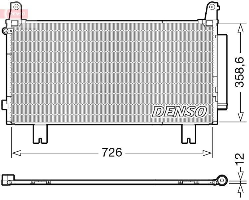 DENSO DCN40032 Kondensator A/C HONDA CR-V V (RW_, RT_) 1.5 4WD (16-)