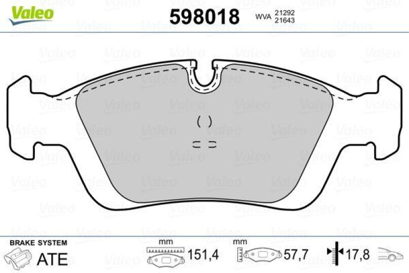 VALEO 598018 SBB-Satz PREMIUM