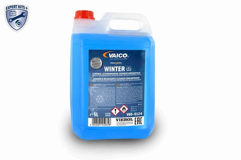 VAICO V60-0124 Reiniger, Scheibenreinigungsanlage Clean Screen_Winter Farbe : Blau/ 5,0 L