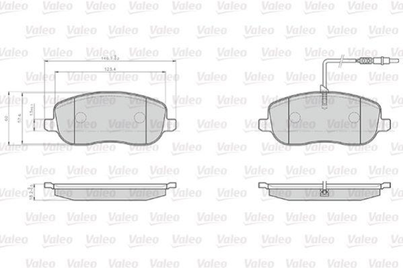 VALEO 872261 LCV Bremsbelagsatz