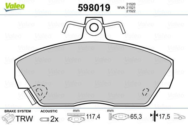 VALEO 598019 SBB-Satz PREMIUM