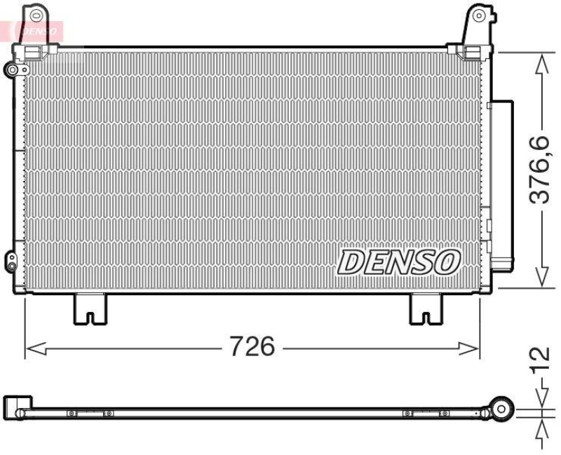 DENSO DCN40034 Kondensator A/C HONDA CR-V III (RE_) 2.2 i-DTEC 4WD (07-)