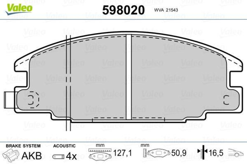 VALEO 598020 SBB-Satz PREMIUM