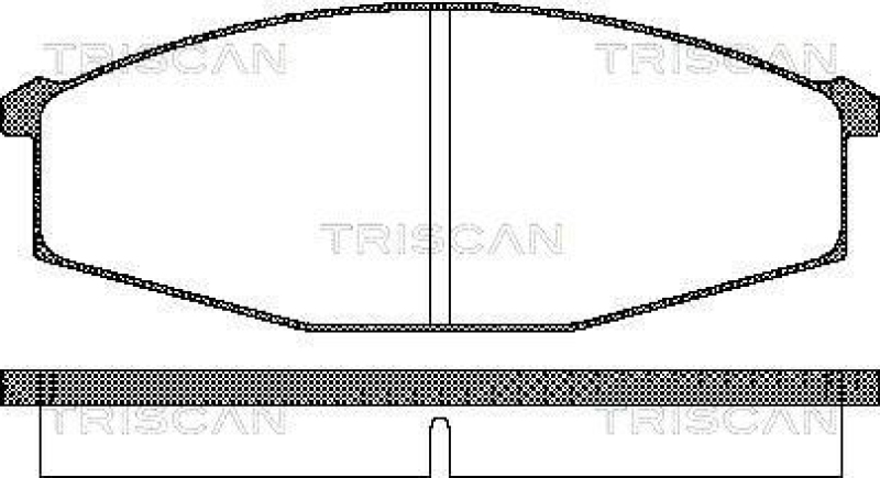 TRISCAN 8110 14127 Bremsbelag Vorne für Nissan Cabstar, Patrol