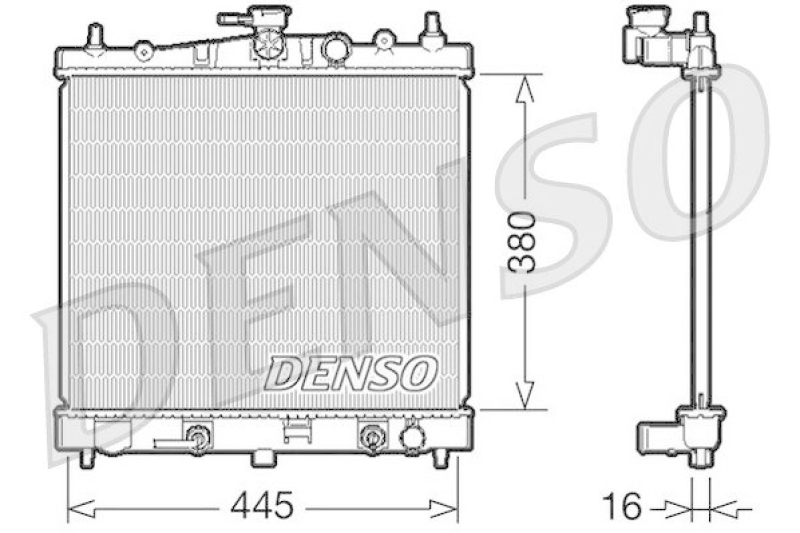 DENSO DRM46021 Kühler NISSAN MICRA III (K12) 1.2 16V (2003 - 2010)