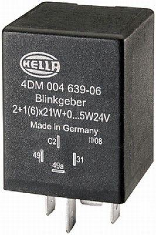 HELLA 4DM 004 639-067 Relais, Blinkgeber, 24V 4-polig