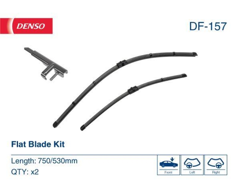 DENSO DF-157 Wischer Flat Blade KIT BMW i3 (I01) Electric 0.0 (13-)