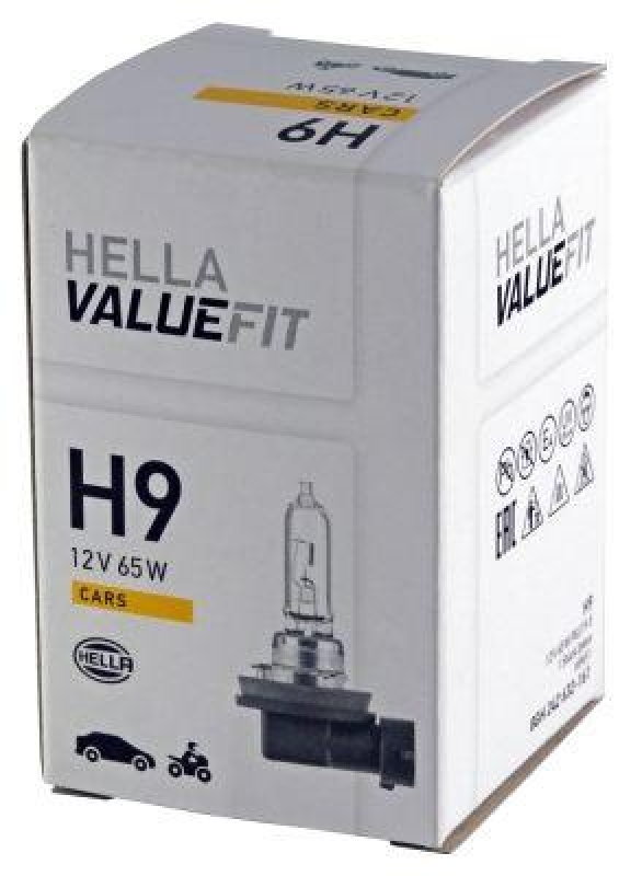 HELLA 8GH 242 632-161 Glühleuchte 12V H9 PGJ19-5