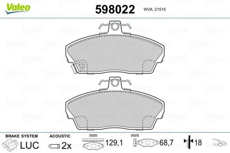 VALEO 598022 SBB-Satz PREMIUM