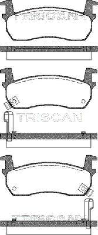 TRISCAN 8110 14927 Bremsbelag Vorne f&uuml;r Nissan Micra K10