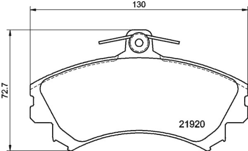 HELLA 8DB 355 006-701 Bremsbelagsatz Scheibenbremse