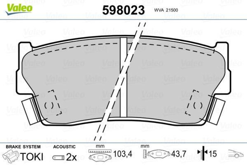 VALEO 598023 SBB-Satz PREMIUM