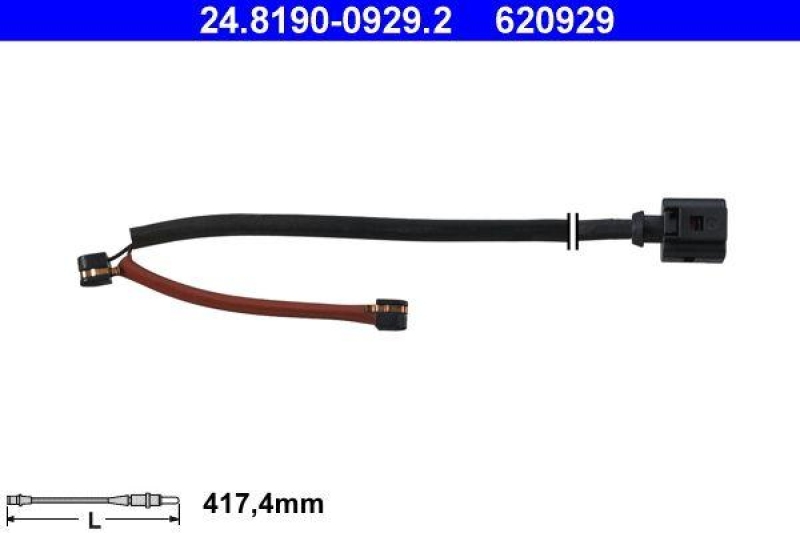 ATE 24.8190-0929.2 Warnkontakt für AUDI Q7 (06-)POR CAYENNE (03-)VW TOUAREG (03-)