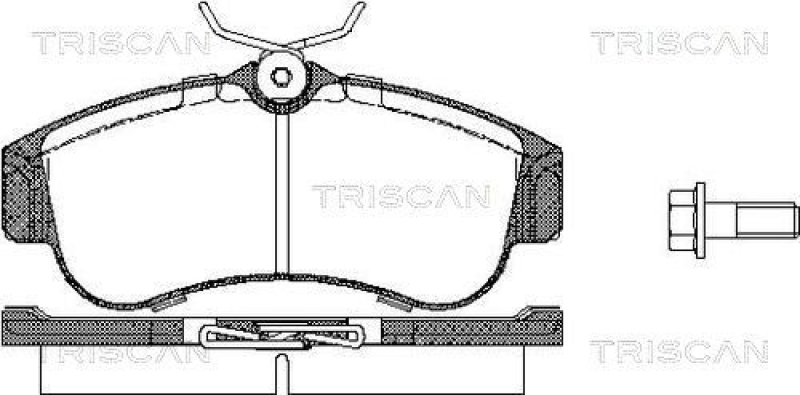 TRISCAN 8110 14937 Bremsbelag Vorne für Nissan Primera