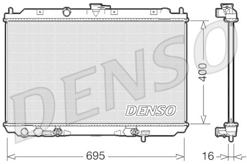 DENSO DRM46026 Kühler NISSAN ALMERA TINO (V10) 1.8 (2002 - )