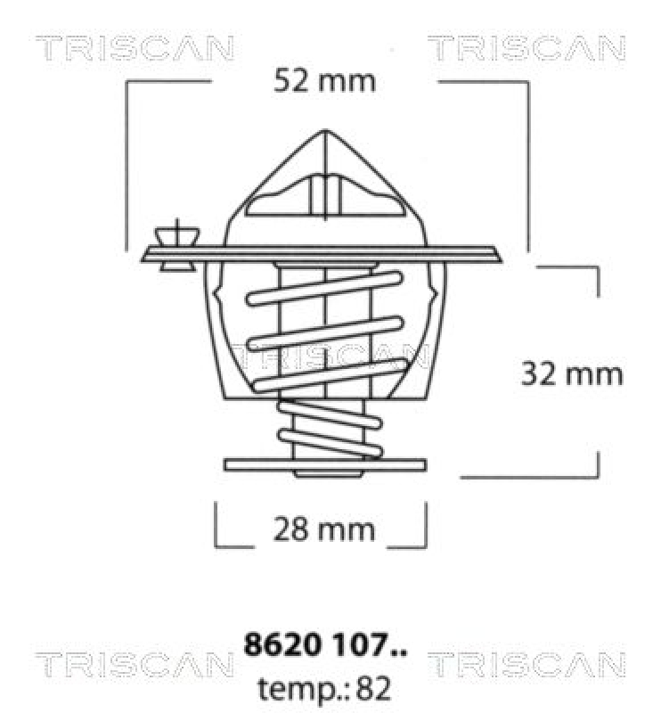 TRISCAN 8620 10782 Thermostat für Mitsubishi (2)