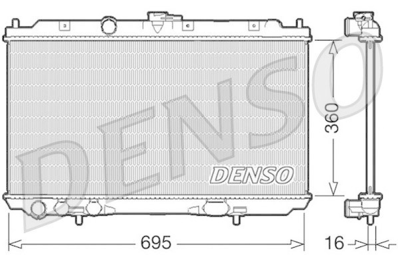 DENSO DRM46027 Kühler NISSAN PRIMERA Estate (WP12) 2.0 (2002 - )