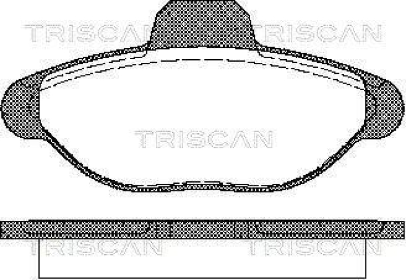 TRISCAN 8110 15001 Bremsbelag Vorne für Fiat