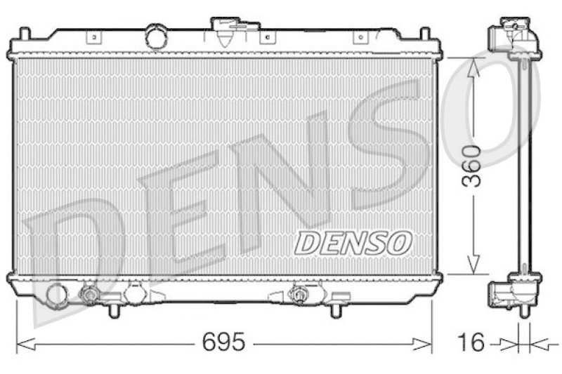 DENSO DRM46028 Kühler NISSAN PRIMERA Estate (WP12) 2.0 (2002 - )