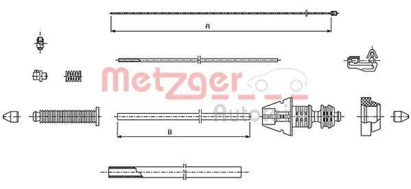 METZGER 493.1 Gaszug f&uuml;r FIAT/LANCIA