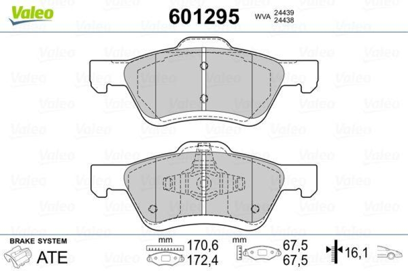 VALEO 601295 SBB-Satz PREMIUM