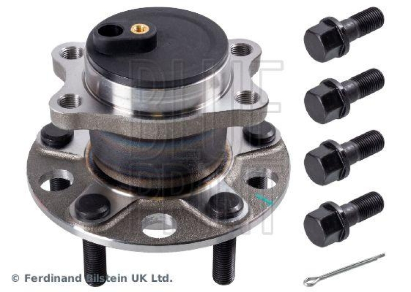 BLUE PRINT ADC48358 Radlagersatz mit Radnabe, ABS-Impulsring und Befestigungsschrauben für MITSUBISHI