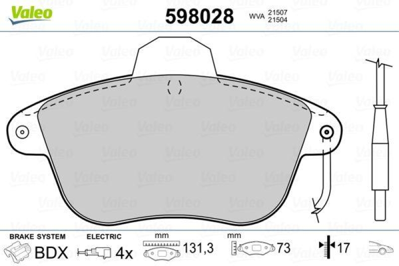 VALEO 598028 SBB-Satz PREMIUM