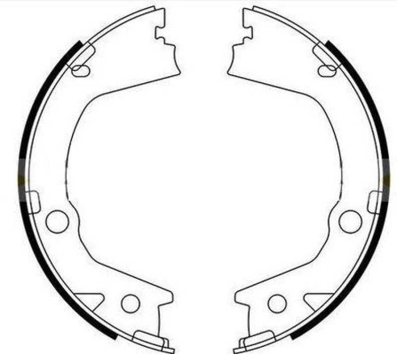 HELLA 8DA 355 051-281 Bremsbackensatz für SSANGYONG