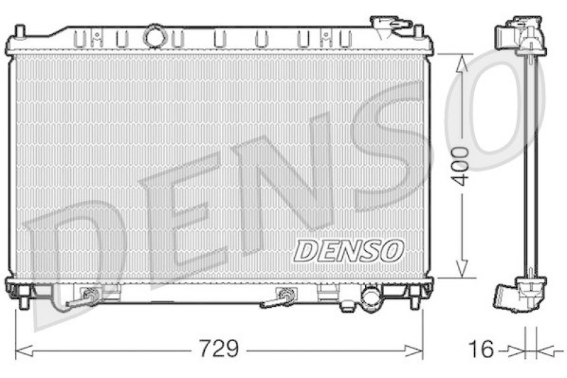 DENSO DRM46033 Kühler NISSAN MAXIMA QX (A33) 3.5 (2003 - 2003)
