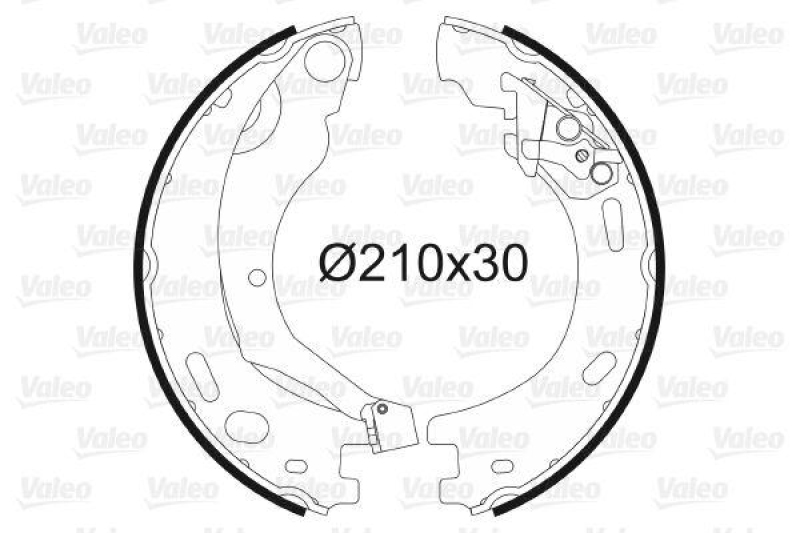 VALEO 564200 Bremsbacken-Satz