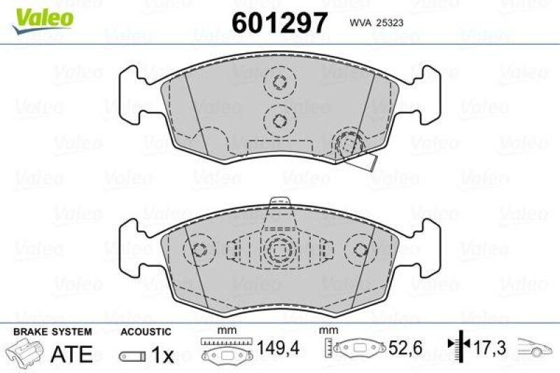 VALEO 601297 SBB-Satz PREMIUM