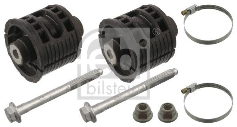 FEBI BILSTEIN 43745 Achskörperlagersatz mit Schrauben, Muttern und Montagehilfen für VW-Audi