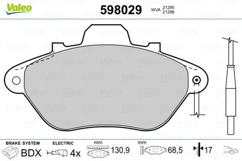 VALEO 598029 SBB-Satz PREMIUM