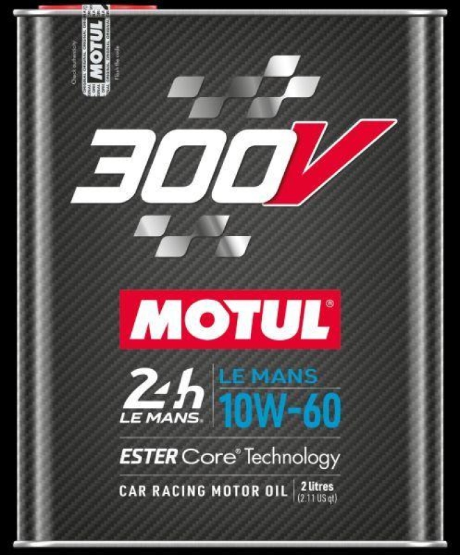 MOTUL 110864 Rennsportmotoröl 300V LE Mans 10W-60 Kanister 2L