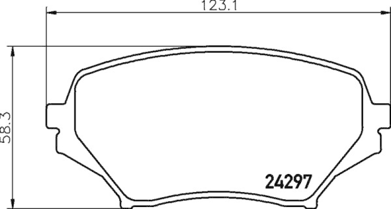 HELLA 8DB 355 006-771 Bremsbelagsatz Scheibenbremse